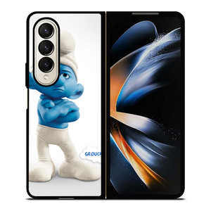 GROUCHY THE SMURF Samsung Z Fold 4 Case GROUCHY THE SMURF Samsung Z Fold 4 Case