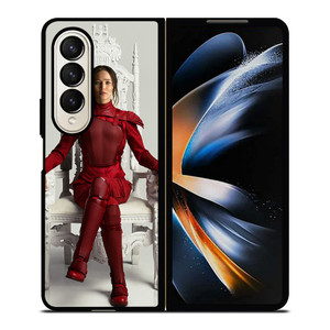 JENNIFER LAWRENCE HUNGER GAME RED Samsung Z Fold 4 Case
