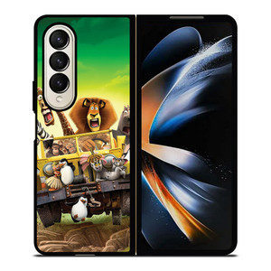 MADAGASCAR FUNNY MOVIE Samsung Z Fold 4 Case MADAGASCAR FUNNY MOVIE Samsung Z Fold 4 Case