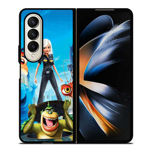 MONSTER VS ALIENS CARTOON Samsung Z Fold 4 Case MONSTER VS ALIENS CARTOON Samsung Z Fold 4 Case