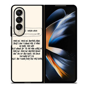 MORGAN WALLEN LYRIC Samsung Z Fold 4 Case MORGAN WALLEN LYRIC Samsung Z Fold 4 Case
