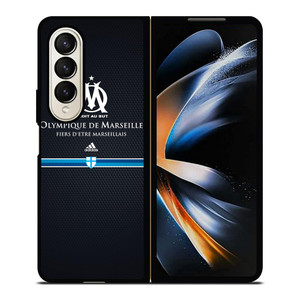 OLYMPIQUE DE MARSEILLE LOGO Samsung Z Fold 4 Case OLYMPIQUE DE MARSEILLE LOGO Samsung Z Fold 4 Case