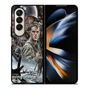 SAVING PRIVATE RYAN MOVIE POSTER Samsung Z Fold 4 Case SAVING PRIVATE RYAN MOVIE POSTER Samsung Z Fold 4 Case