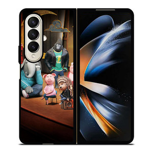 SING MOVIE CHARACTERS Samsung Z Fold 4 Case SING MOVIE CHARACTERS Samsung Z Fold 4 Case