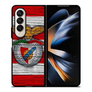SL BENFICA WOODEN ART LOGO Samsung Z Fold 4 Case
