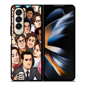 THE OFFICE SERIAL MOVIE CHARACTERS Samsung Z Fold 4 Case THE OFFICE SERIAL MOVIE CHARACTERS Samsung Z Fold 4 Case