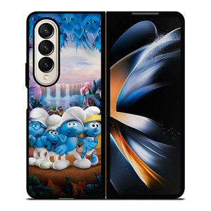 THE SMURF FAMILY Samsung Z Fold 4 Case THE SMURF FAMILY Samsung Z Fold 4 Case