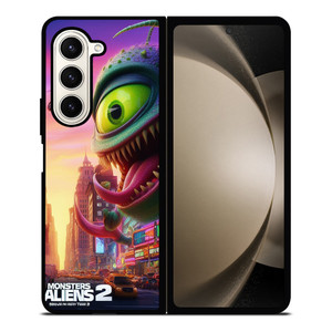 MONSTER VS ALIENS FUNNY CARTOON Samsung Z Fold 5 Case MONSTER VS ALIENS FUNNY CARTOON Samsung Z Fold 5 Case