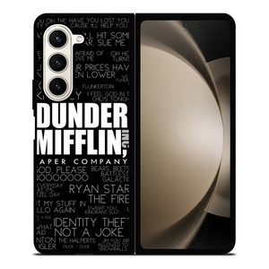 THE OFFICE DUNDER MIFFLIN QUOTES Samsung Z Fold 5 Case