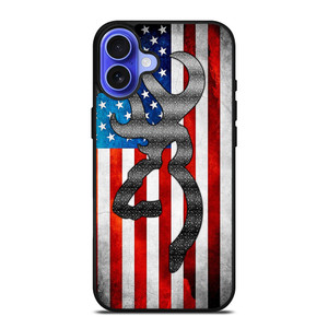 BROWNING AMERICAN FLAG iPhone 16 Case BROWNING AMERICAN FLAG iPhone 16 Case