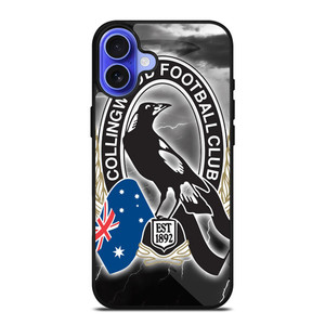 COLLINGWOOD MAGPIES AFL LOGO iPhone 16 Case
