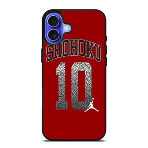 HANAMICHI SAKURAGI SLAMDUNK 10 iPhone 16 Case HANAMICHI SAKURAGI SLAMDUNK 10 iPhone 16 Case