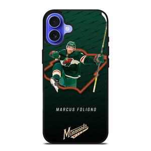MARCUS FOLIGNO MINNESOTA WILD iPhone 16 Case MARCUS FOLIGNO MINNESOTA WILD iPhone 16 Case
