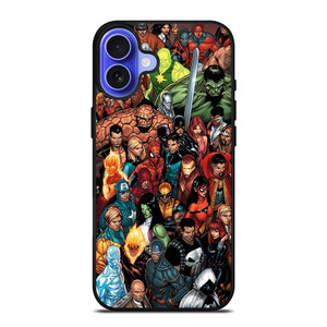 MARVEL COMICS CHARACTERS iPhone 16 Case