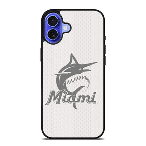 MIAMI MARLINS MLB LOGO 2 iPhone 16 Case MIAMI MARLINS MLB LOGO 2 iPhone 16 Case