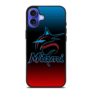 MIAMI MARLINS MLB LOGO iPhone 16 Case MIAMI MARLINS MLB LOGO iPhone 16 Case