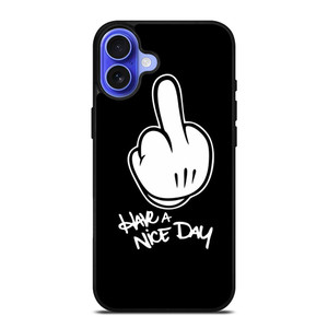 MICKEY MOUSE MIDDLE FINGER iPhone 16 Case