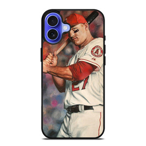 MIKE TROUT ANGELS ART iPhone 16 Case
