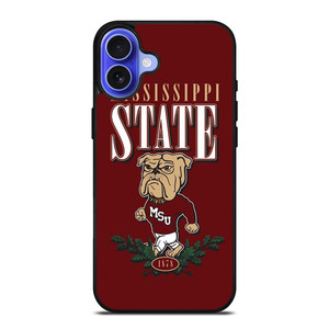 MISSISSIPPI STATE BULLDOGS SYMBOL iPhone 16 Case MISSISSIPPI STATE BULLDOGS SYMBOL iPhone 16 Case