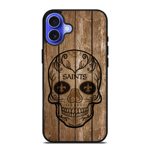 NEW ORLEANS SAINTS SKULL 2 iPhone 16 Case