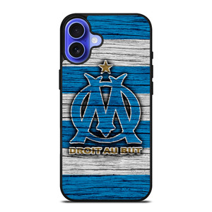 OLYMPIQUE DE MARSEILLE LOGO WOODEN iPhone 16 Case