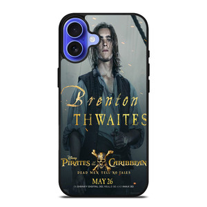 PIRATES OF THE CARIBBEAN BRENTON THWAITES iPhone 16 Case PIRATES OF THE CARIBBEAN BRENTON THWAITES iPhone 16 Case