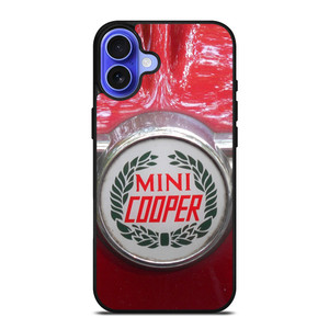 RED MINI COOPER LOGO iPhone 16 Case RED MINI COOPER LOGO iPhone 16 Case