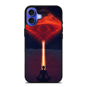 RED SPACE ALIEN iPhone 16 Case RED SPACE ALIEN iPhone 16 Case