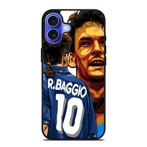 ROBERTO BAGGIO LEGEND ITALY ART iPhone 16 Case