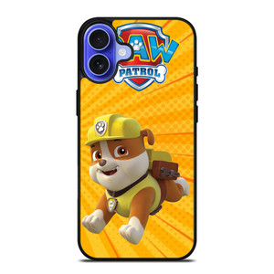 RUBBLE PAW PATROL iPhone 16 Case RUBBLE PAW PATROL iPhone 16 Case