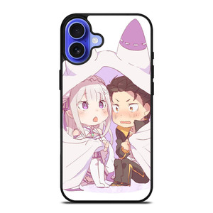 SUBARU AND EMILIA CHIBI iPhone 16 Case