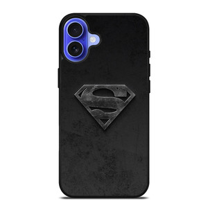 SUPERMAN BLACK LOGO iPhone 16 Case SUPERMAN BLACK LOGO iPhone 16 Case
