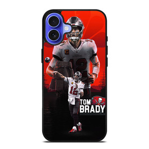 TOM BRADY TAMPA BAY BUCCANEERS iPhone 16 Case TOM BRADY TAMPA BAY BUCCANEERS iPhone 16 Case