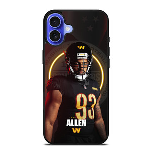 WASHINGTON COMMANDERS ALLEN iPhone 16 Case WASHINGTON COMMANDERS ALLEN iPhone 16 Case