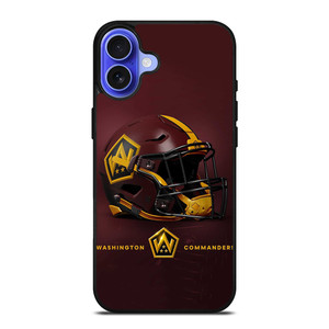 WASHINGTON COMMANDERS HELMET iPhone 16 Case WASHINGTON COMMANDERS HELMET iPhone 16 Case