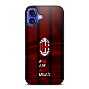 WE ARE AC MILAN iPhone 16 Case WE ARE AC MILAN iPhone 16 Case