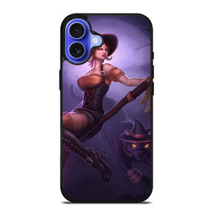 WITCH AND HALLOWEEN MOON iPhone 16 Case WITCH AND HALLOWEEN MOON iPhone 16 Case