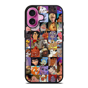 ALL DISNEY CHARACTERS COLLAGE iPhone 16 Plus Case ALL DISNEY CHARACTERS COLLAGE iPhone 16 Plus Case
