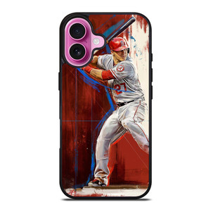 ART OF MIKE TROUT ANGELS iPhone 16 Plus Case ART OF MIKE TROUT ANGELS iPhone 16 Plus Case