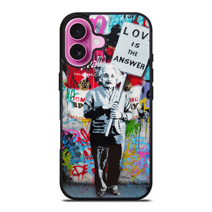 BANKSY EINSTEIN iPhone 16 Plus Case