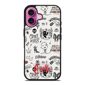 CRUELLA DISNEY PATTERN iPhone 16 Plus Case CRUELLA DISNEY PATTERN iPhone 16 Plus Case