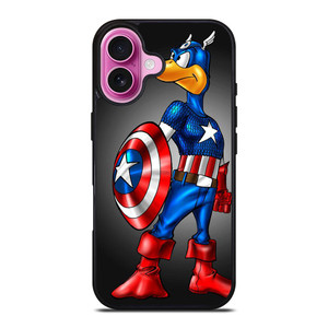 DAFFY DUCK CAPTAIN AMERICA iPhone 16 Plus Case DAFFY DUCK CAPTAIN AMERICA iPhone 16 Plus Case