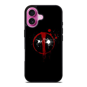 DEADPOOL SUPERHERO LOGO iPhone 16 Plus Case DEADPOOL SUPERHERO LOGO iPhone 16 Plus Case