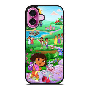 DORA THE EXPLORER CHARACTERS iPhone 16 Plus Case DORA THE EXPLORER CHARACTERS iPhone 16 Plus Case