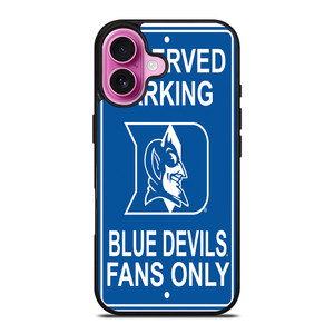 DUKE BLUE DEVILS PARKING SIGNS iPhone 16 Plus Case DUKE BLUE DEVILS PARKING SIGNS iPhone 16 Plus Case