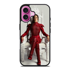 JENNIFER LAWRENCE HUNGER GAME RED iPhone 16 Plus Case