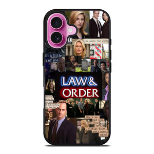 LAW AND ORDER COLLAGE iPhone 16 Plus Case LAW AND ORDER COLLAGE iPhone 16 Plus Case