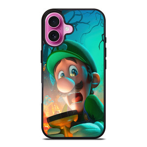 LUIGI THE SUPER MARIO BROS SCARY iPhone 16 Plus Case LUIGI THE SUPER MARIO BROS SCARY iPhone 16 Plus Case