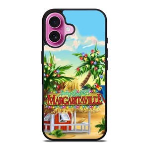 MARGARITAVILLE JIMMY BUFFETT ART iPhone 16 Plus Case MARGARITAVILLE JIMMY BUFFETT ART iPhone 16 Plus Case
