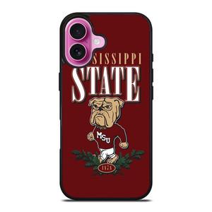 MISSISSIPPI STATE BULLDOGS SYMBOL iPhone 16 Plus Case MISSISSIPPI STATE BULLDOGS SYMBOL iPhone 16 Plus Case